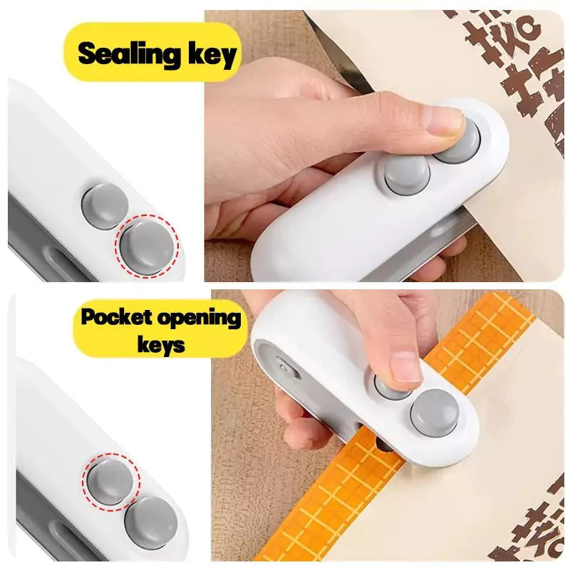 2 in 1 Portable Mini Sealing Machine with Cutter