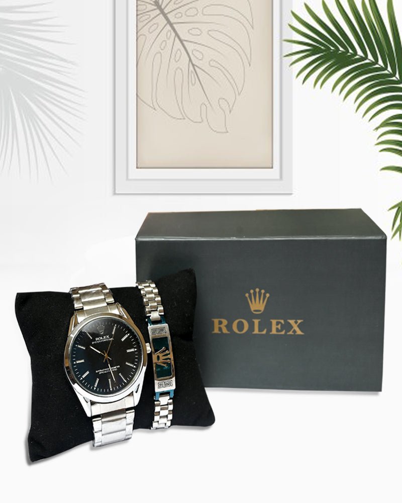 Premium Chain Watch With Bracelet