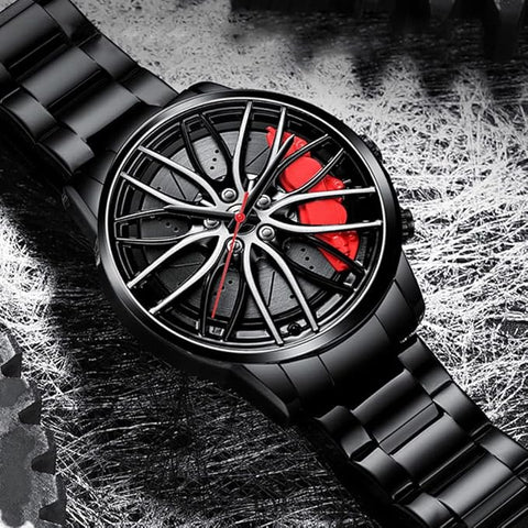 The Wheel Watch Rotating Stainless Steel