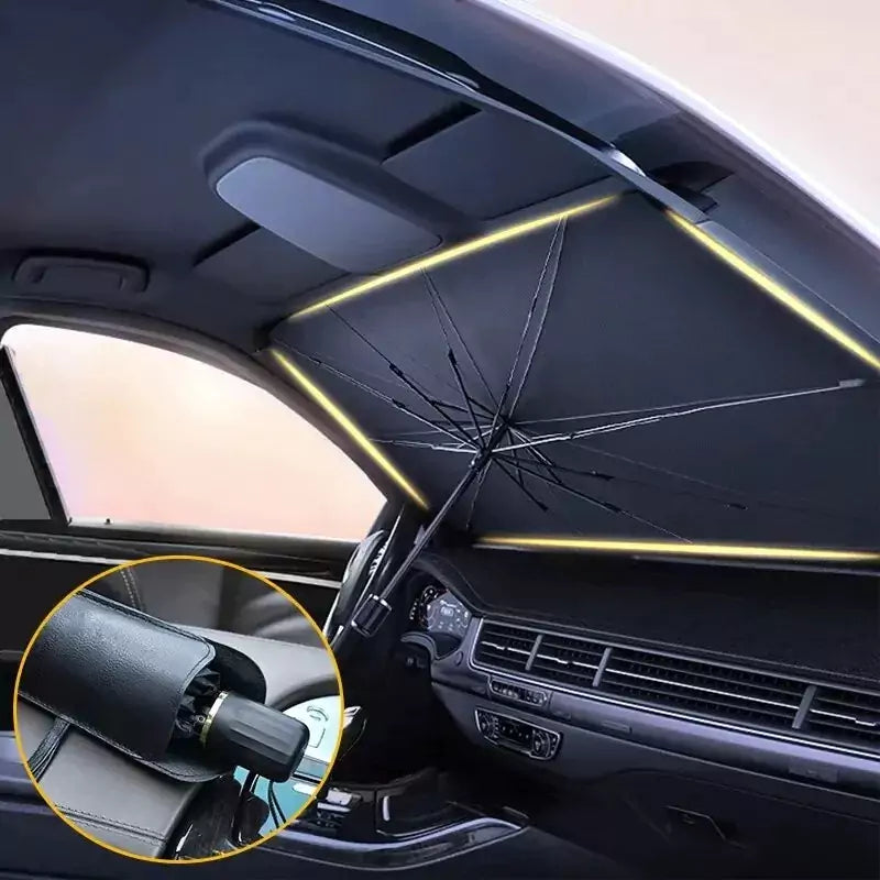 Car Sunshade Windshield Umbrella Front Sun Shade Foldable