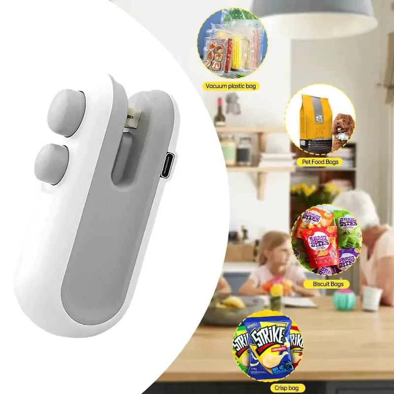 2 in 1 Portable Mini Sealing Machine with Cutter