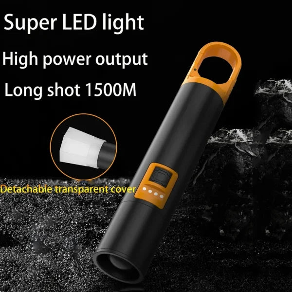 L-s18 Glare Rechargeable Type-c Led Flashlight With Power Bank