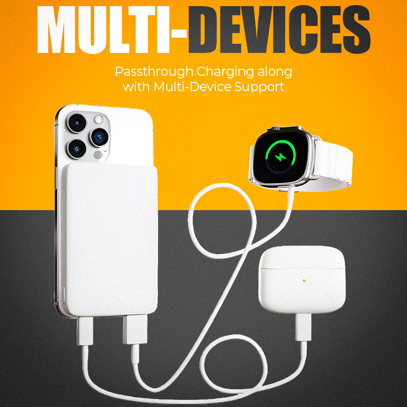 Italio Tech Magnetix PowerBank 8000mAH, Wireless Charging, PowerDelivery 22.5W,Charging Stand,MagSafe