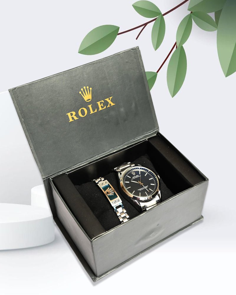 Premium Chain Watch With Bracelet
