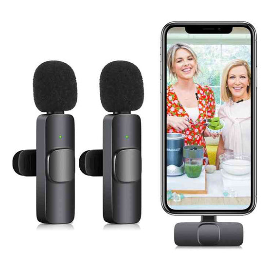 K9 Dual Microphone Mic Plug & Play Usb Type C & Ios Wireless