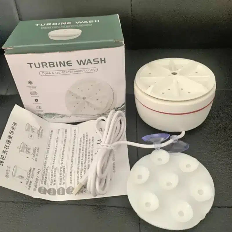 Portable USB Ultrasonic Turbine Laundry Washing Machine
