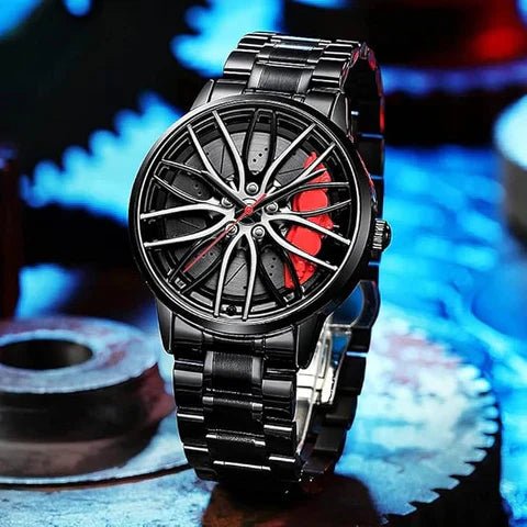 The Wheel Watch Rotating Stainless Steel