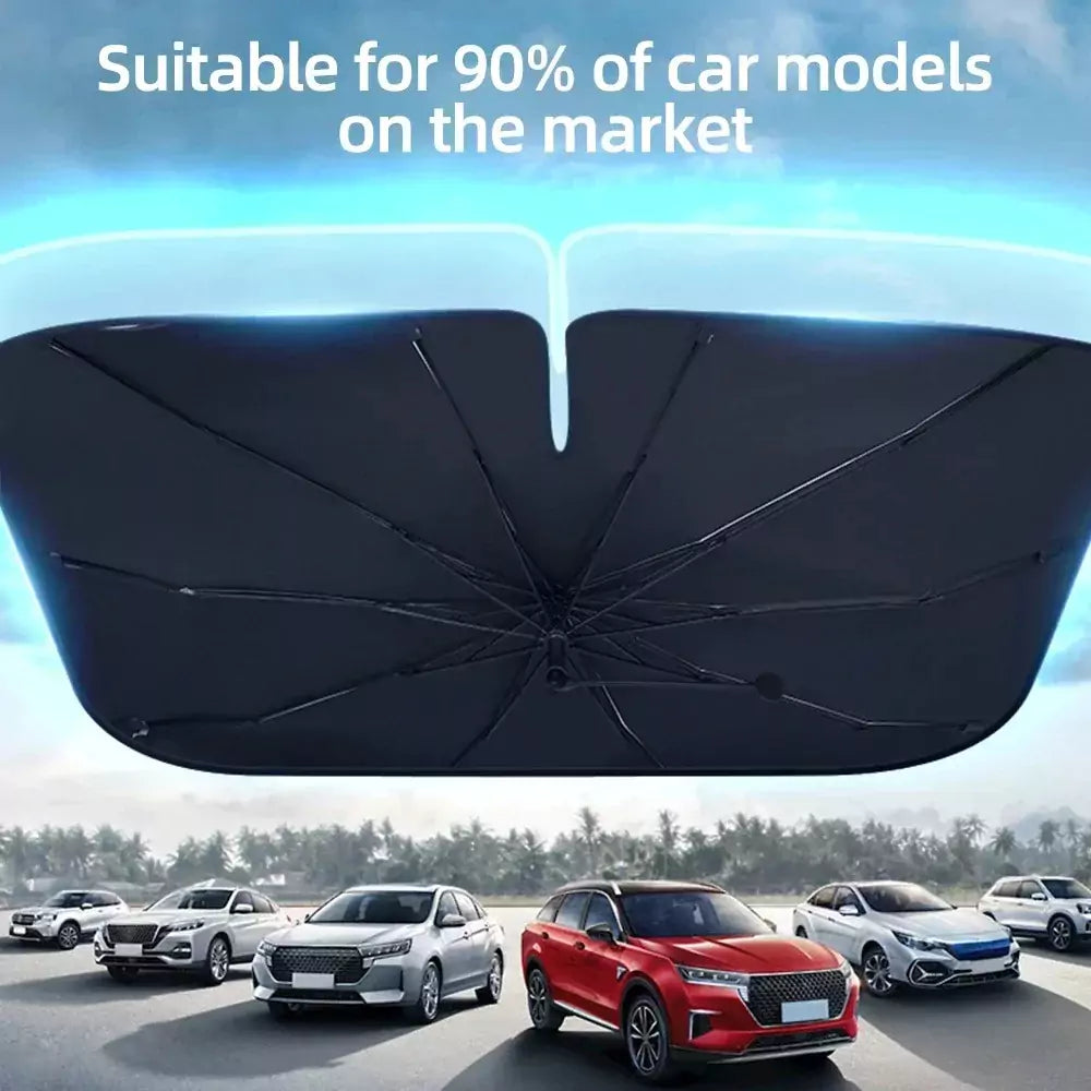 Car Sunshade Windshield Umbrella Front Sun Shade Foldable