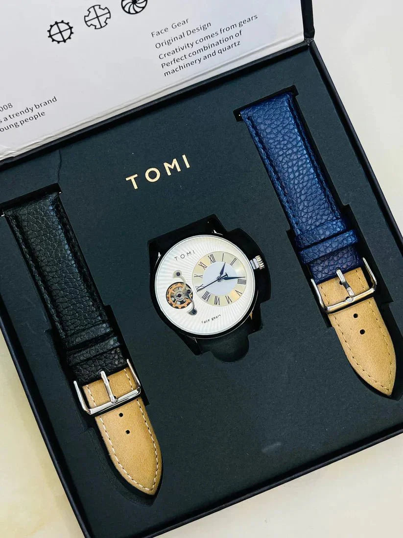 Face Gear Dual Strap Luxury Watch For Men Wrist Watch