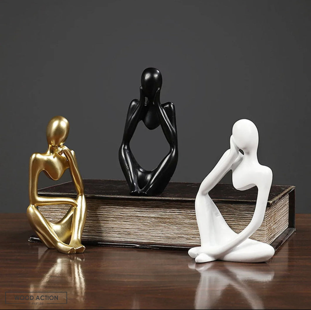 THINKING ABSTRACT SCULPTURE SET OF 3